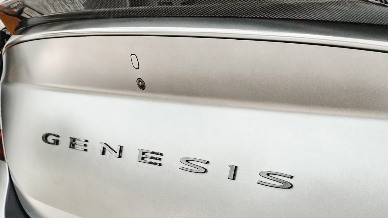GENESIS Lettering Black Out Badge for Genesis G70/GV70/GV80