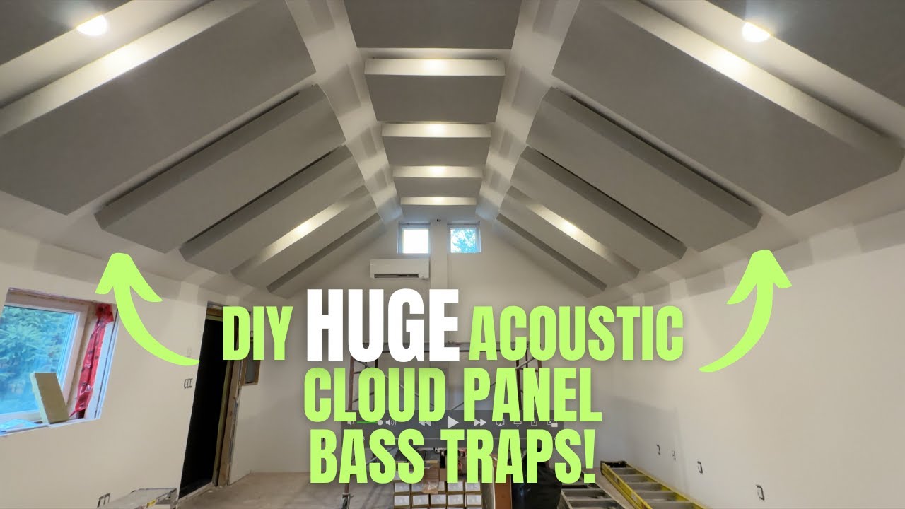DIY HUGE ACOUSTIC PANEL BASS TRAPS! BUILD + INSTALL!