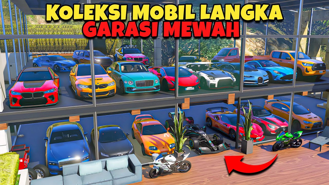 Aku Beli GARASI MEWAH Untuk Koleksi Semua MOBIL LANGKA Terkeren - GTA 5 MOD
