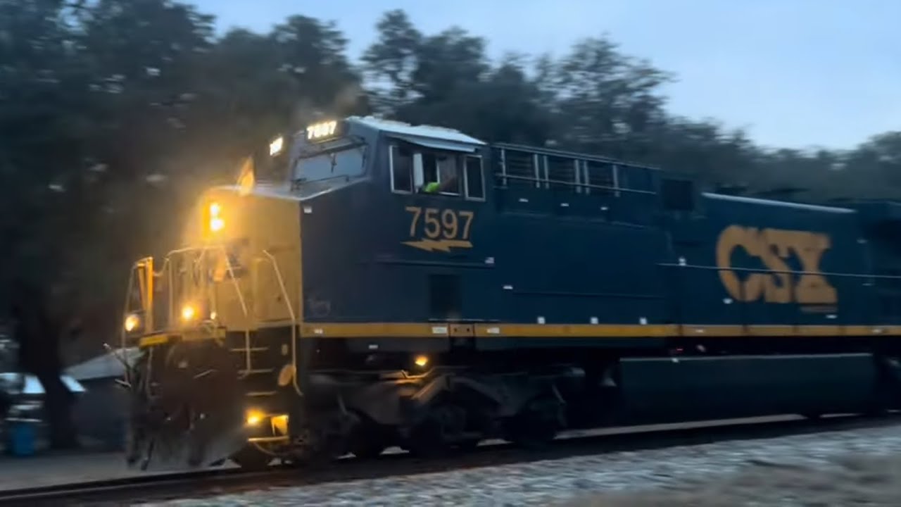 CSX I196 with beauutiful K5H at Rincon, GA! 1/22/26