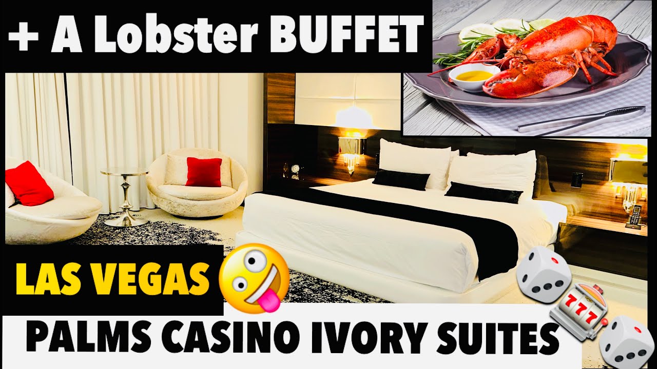 Palms Casino Suites in VEGAS + A LOBSTER BUFFET  🦞 #lasvegas #vegashotels #vegasbuffets
