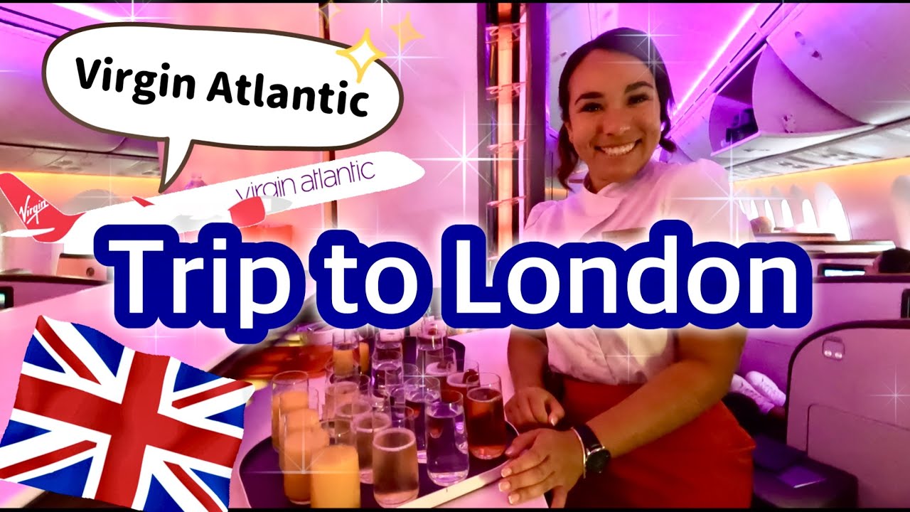 Our 1st time on Virgin Atlantic From Miami To London❤✈
