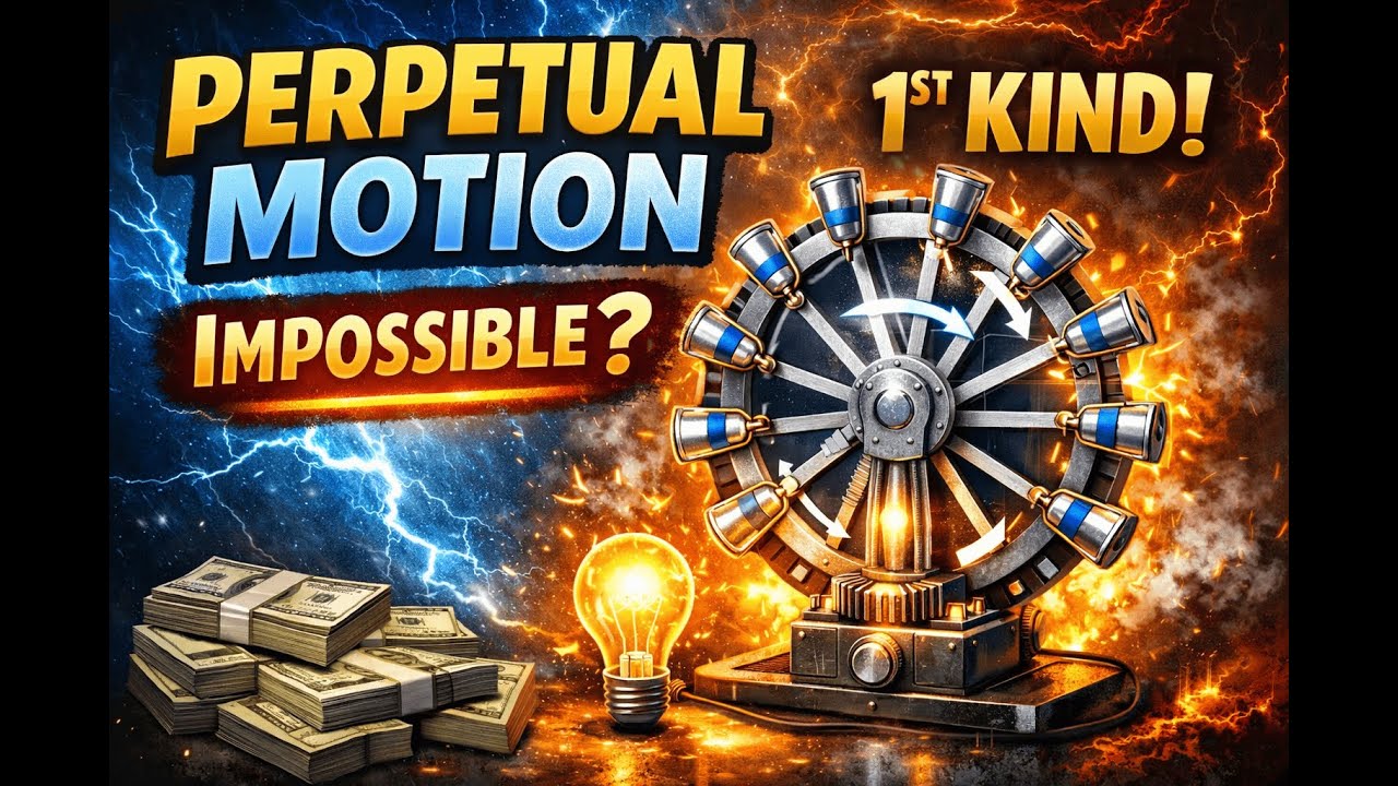 Perpetual Motion Machine of the First Kind: Why It Violates Physics//The Greatest Physics Myth.