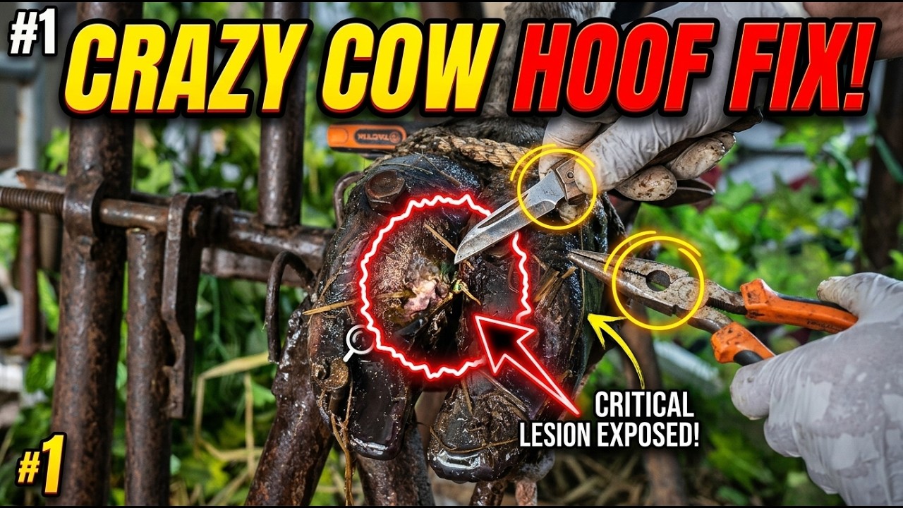 Totally Possible! Repairing a Severely Damaged Cow Hoof 😱🐄 | Cows TV  0203