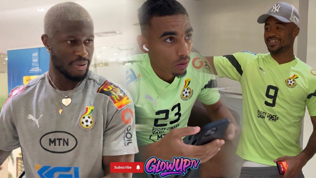 Happiness@The Camp Of Blackstars - Jordan Ayew, Kwasi Sibo & Alexander Dziku Ready  Ghana vs Comoros
