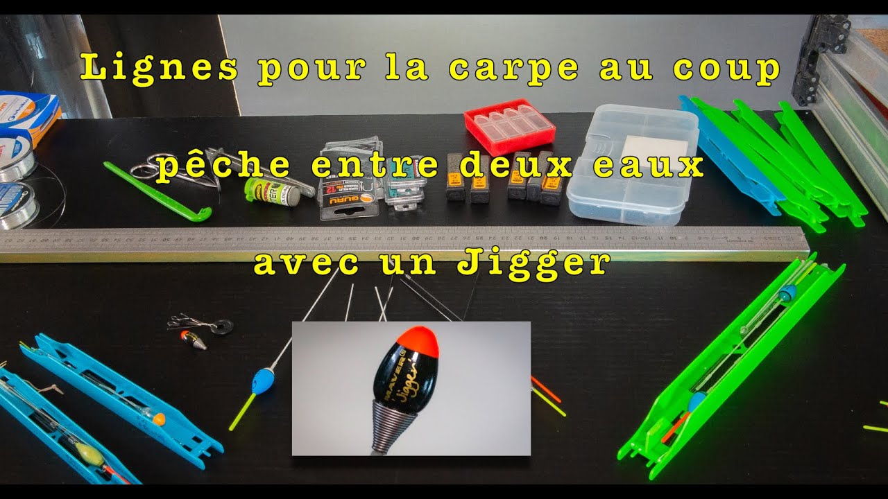 Ligne carpe au coup : pour la pêche entre deux eaux avec un Jigger