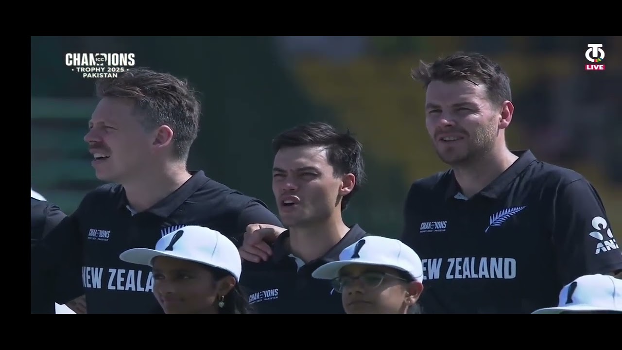 pak vs nz champions trophy 🏆 national anthem