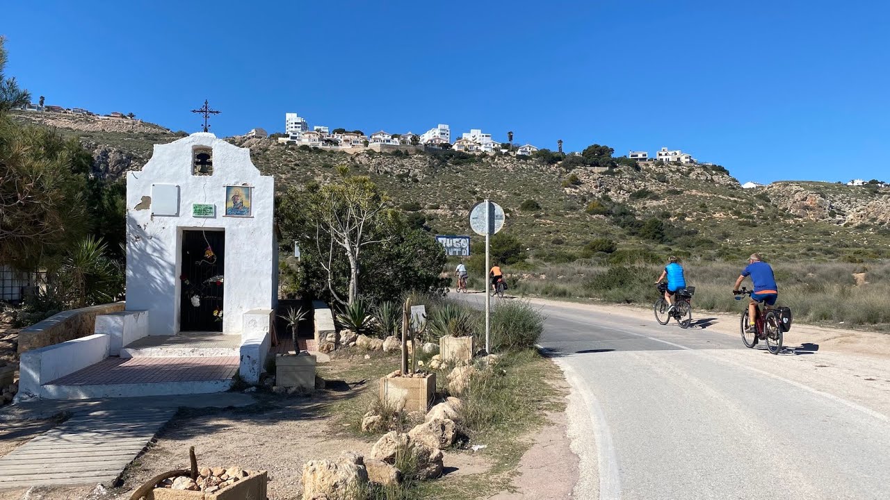 23 maart 2021, fietsen vanaf de CP in  Gran Alicante naar de vuurtoren