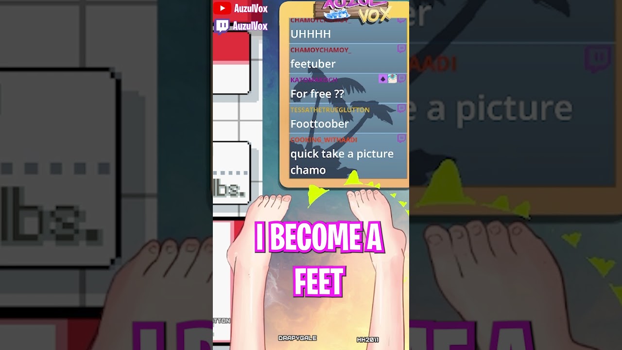 Feet Tuber Debut  #vtuber #vtuberen #vtuberid #vtuberclips #foxvtuber #animegirl #feet