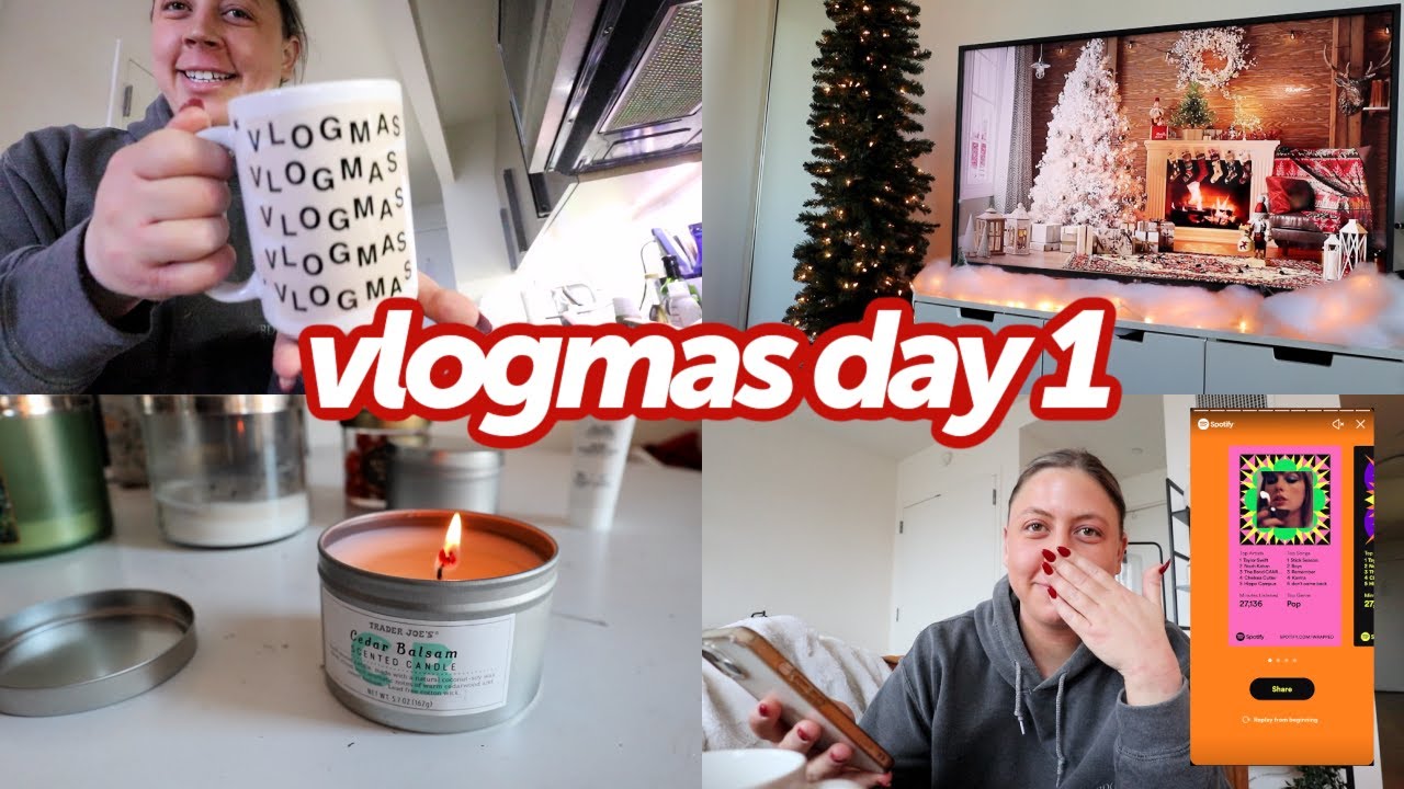 VLOGMAS DAY 1! Back to NYC, Flight Delays, Spotify Wrapped, etc