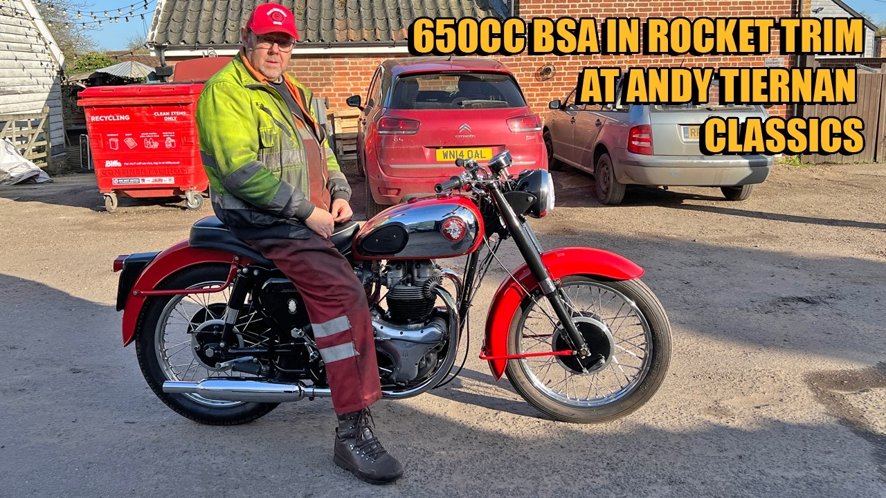 1959 BSA in Rocket Trim 650cc at Andy Tiernan Classics #09502BSA