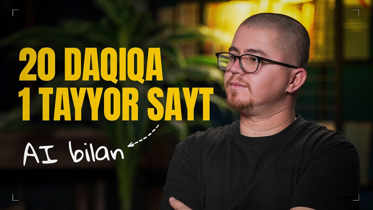 ODDIY AI BILAN 20 DAQIQADA WEBSITE