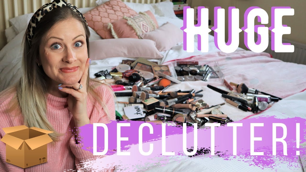 MAKEUP DECLUTTER & ORGANISATION | MINIMISING MY ENTIRE MAKE UP COLLECTION!! | Lara Joanna Jarvis