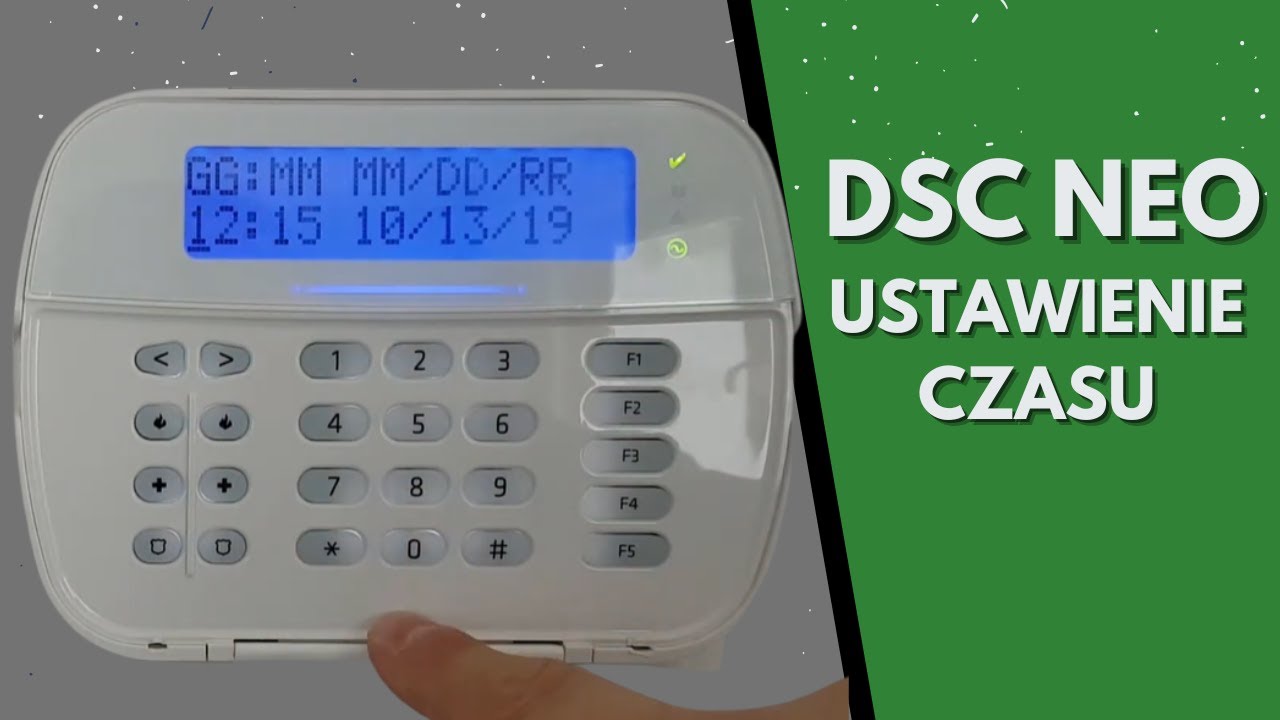 DSC Neo ustawienie czasu i daty