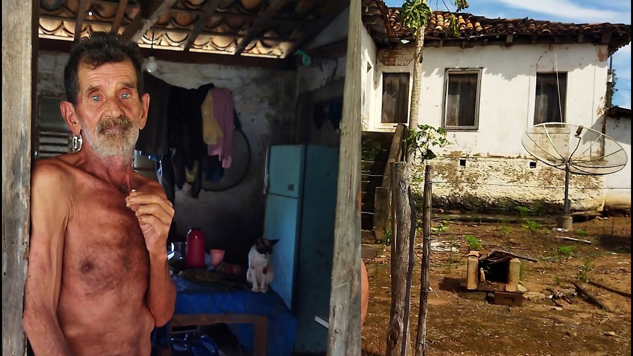 E ASSIM QUE ELE VIVE, SOZINHO NA SUA CASINHA COM GALINHAS,  GATOS E CACHORROS