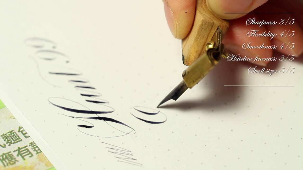 Hunt 99 Calligraphy Nib Review by Master Penman Connie Chen