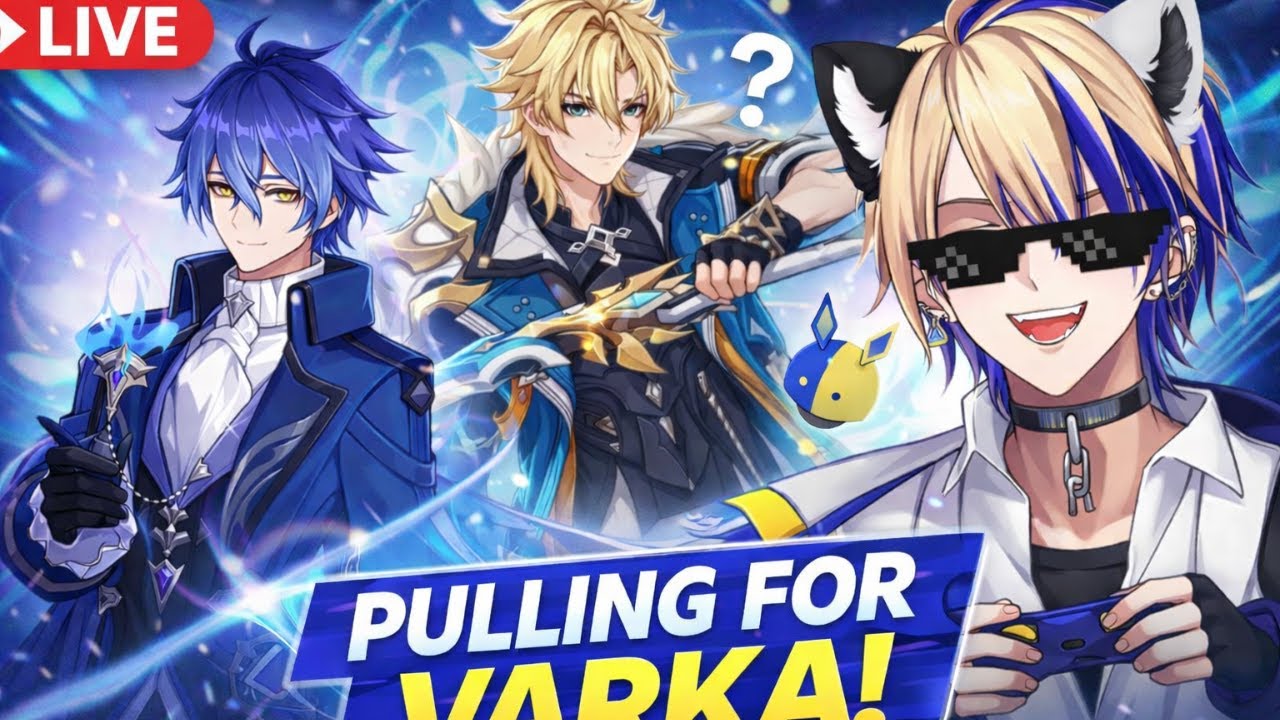 [🔴Genshin Impact Live] Pulls for Varka  II EN/IN Vtuber Midnight