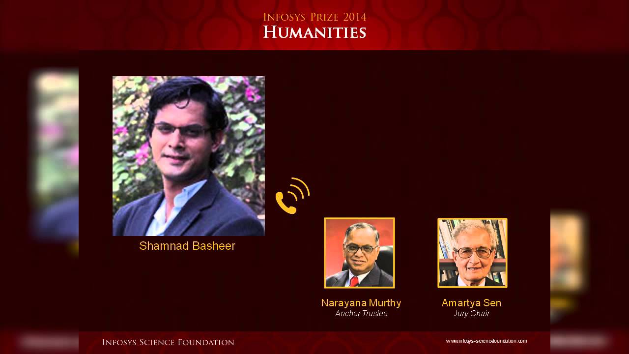 Infosys Prize 2014 Winners’ Announcement – Humanities