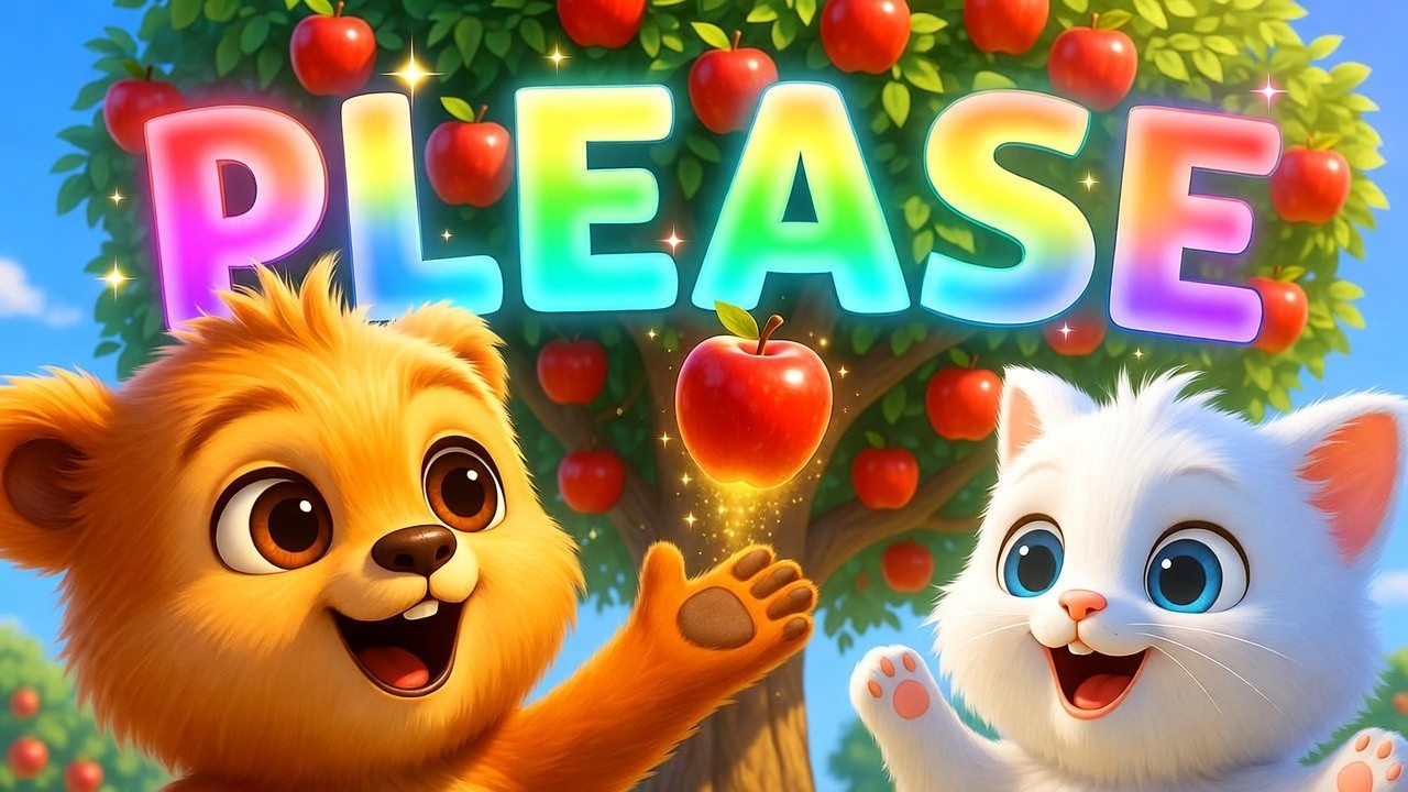 The Magic Apple Tree 🍎 | Learn Good Manners with Bibo & Mimi/Say PLEASE and See the Magic! 🍎✨ |