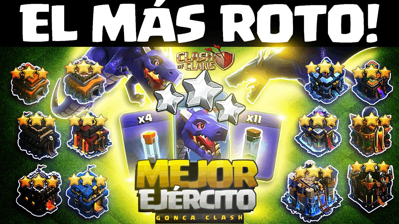 🚨 El EJÉRCITO UNIVERSAL de Clash of Clans: el MEJOR de TODOS los AYUNTAMIENTOS (de TH7 a TH18) 🔥