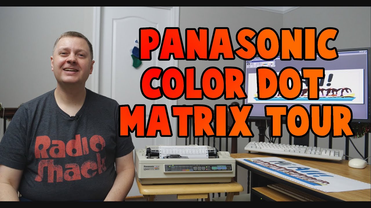 RetroTour: Exploring my Panasonic KX-P2123 Color Dot Matrix Printer!