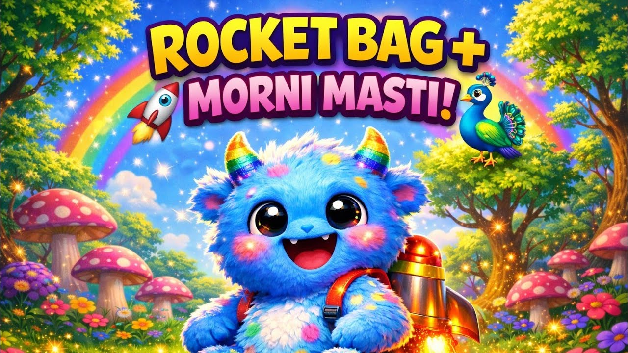 Chunnu Aur Morni Ki Masti 🐦🎒 | Hindi Kids Rhymes | Cute Monster Song | @CoComelon@ChuChuTV  