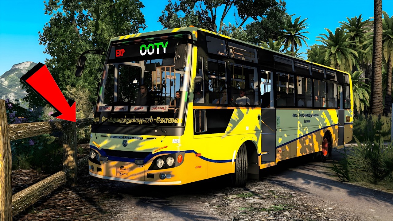 TNSTC BS6 DRIVING ON | VILLAGE ROAD |#ets2#game #driving#eurotrucksimulator2#play#gameplay#bus#bs6