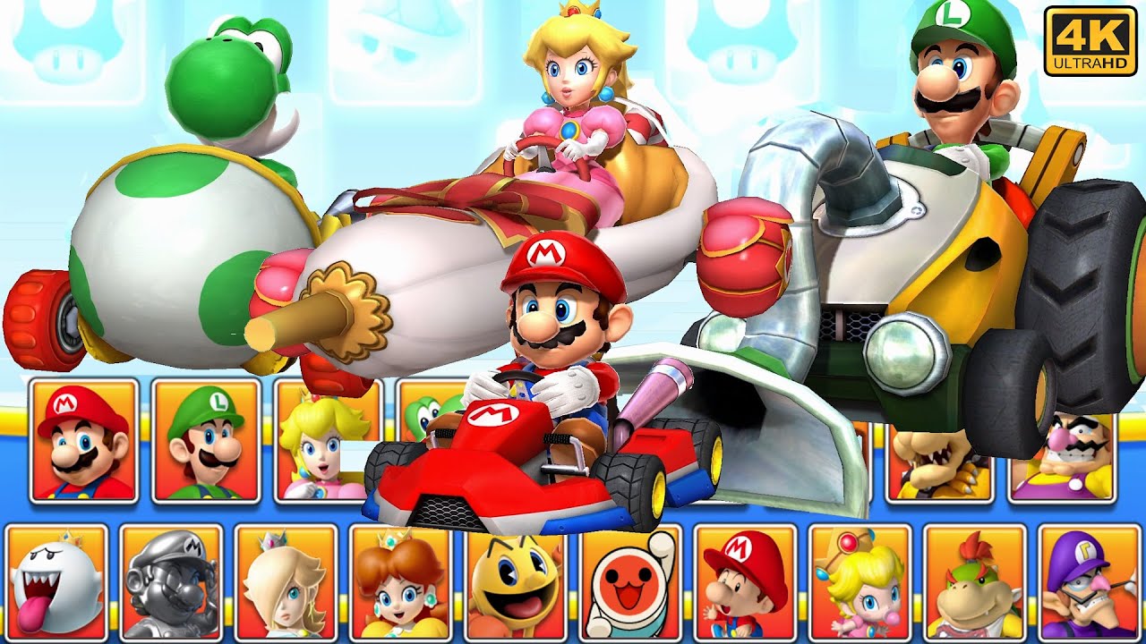 Mario Kart Arcade GP DX 1.18 (Arcade) Gameplay Walkthrough Part 1 Toad Cup Longplay 4K 60FPS