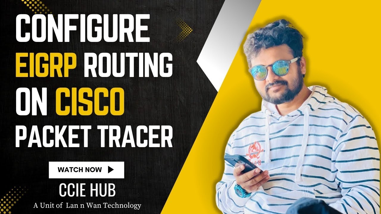 Configure EIGRP routing on Cisco packet tracer | EIGRP | Routing | CCNA
