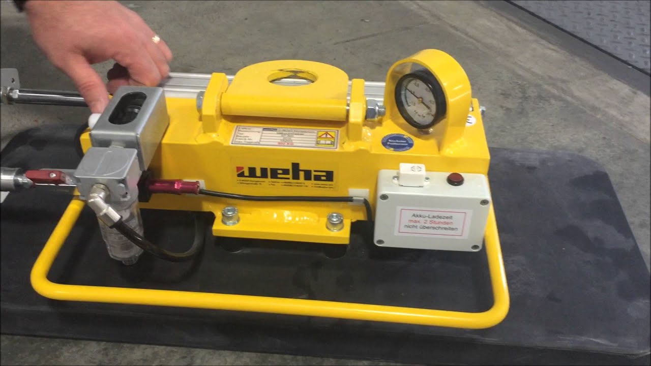 Single Pad Vacuum Lifter for Stone, Steel, Concrete Weha 800