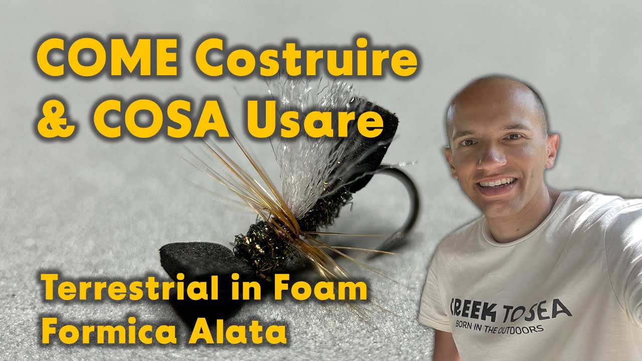 Formica Alata in Foam COME costruirla e COSA ti serve terrestrial pesca mosca trote temoli cavedani