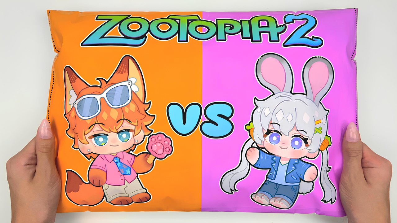 ​💖Paper DIY💖 ZOOTOPIA 2 Blind Bag Unboxing! Judy Hopps and Nick Wilde | ASMR | Tombi ASMR