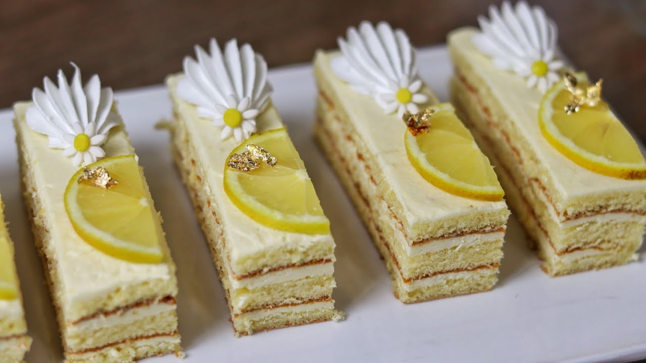 طرانش باتيسري بذوق الليمون بأسهل الوصفات | tranches pâtisserie citron