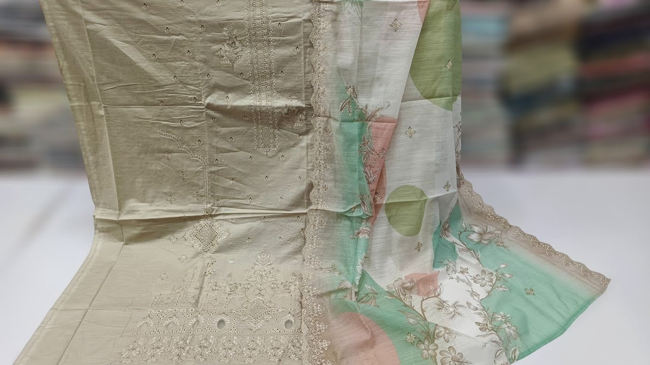 Luxury Lawn Embroidered | Chikankari | Multi Barosha with Embroidered Chiffon Dupatta | New Arrivals