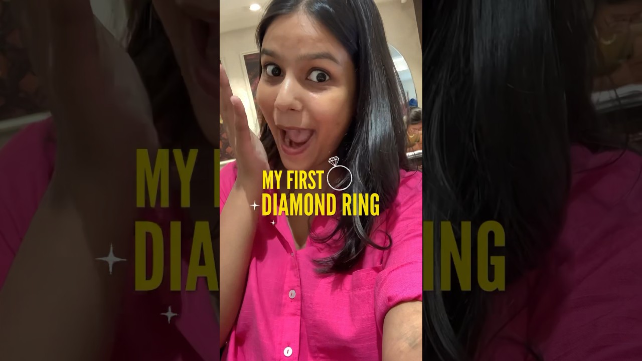 MY FIRST DIAMOND RING 💍✨ #medstudent #diamond #goldring