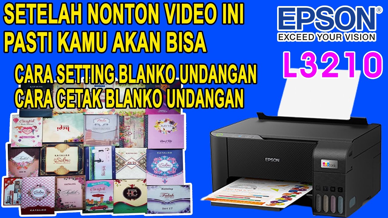 Cara Setting Blanko Undangan Dan Cara Cetak Blanko Undangan di Printer Epson L3210