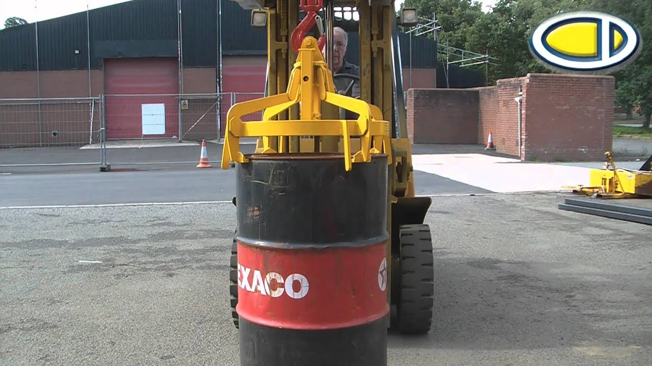 Fully Automatic Drum Tongs - www.forklift-attachments.co.uk