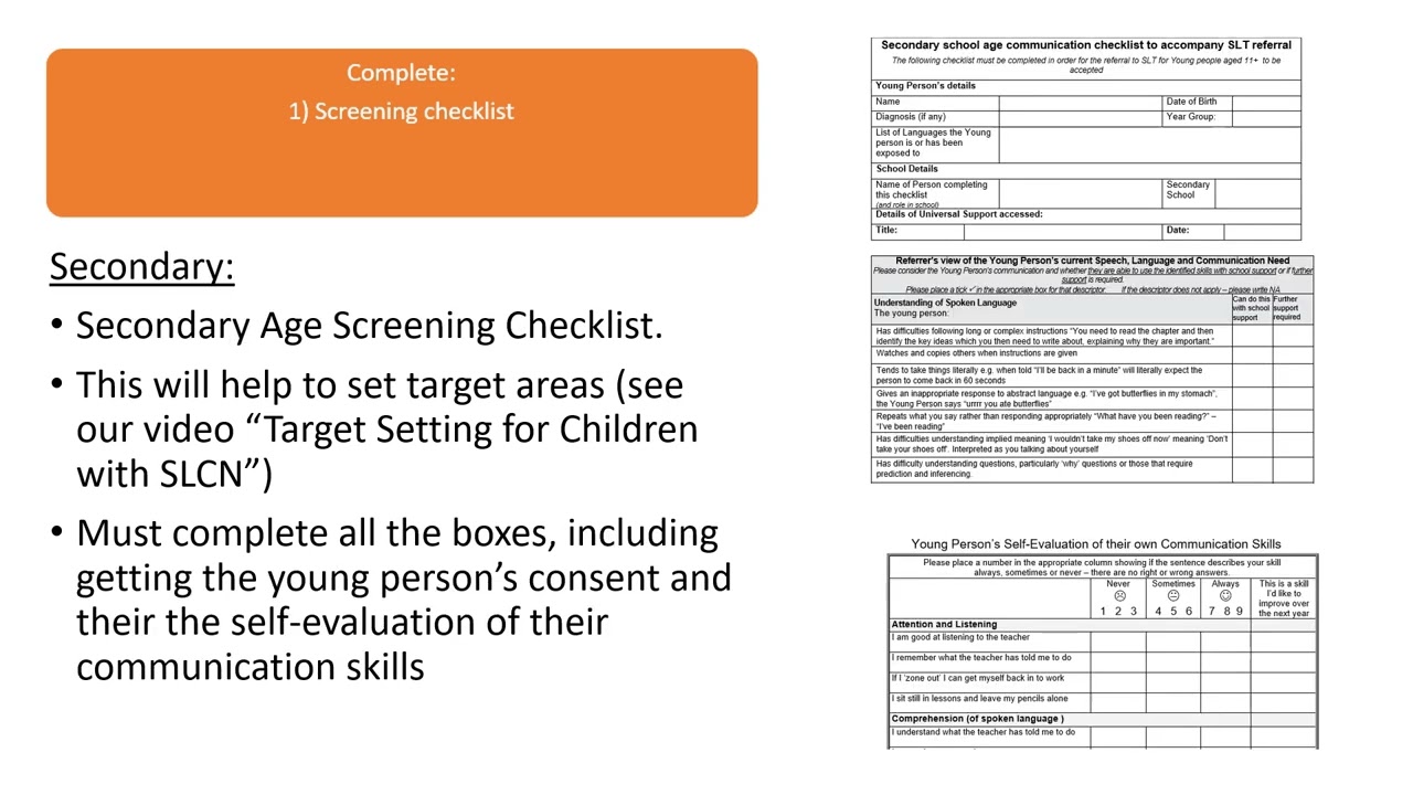 Making a Referral to Barking & Dagenham SALT   Primary and Secondary (1C)