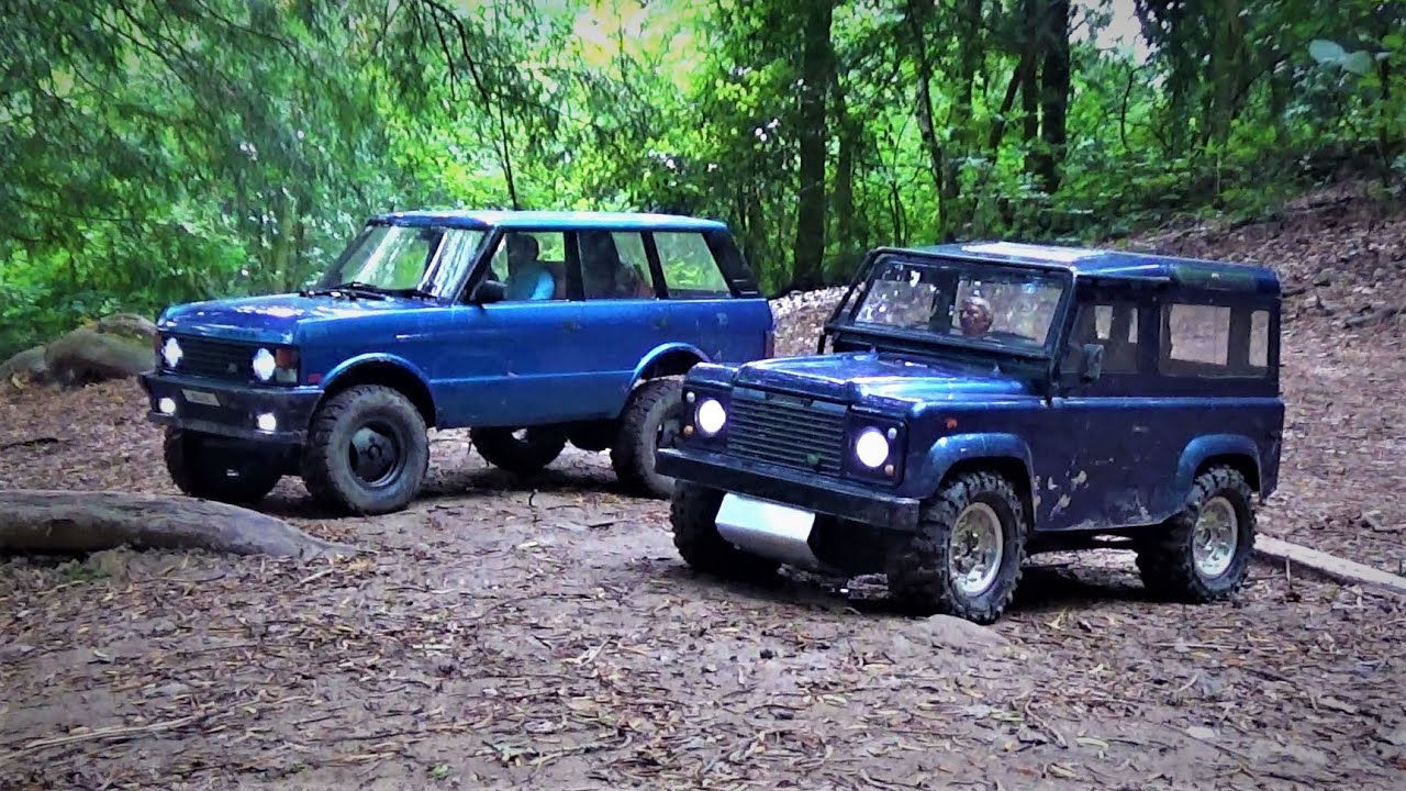 Tamiya CC01 Land Rover D90 & Carisma SCA-1E Range Rover Trail Run Part1
