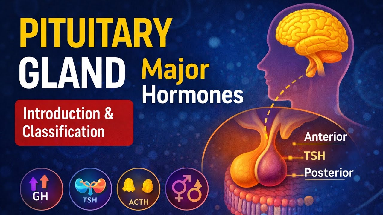 L3 I Pituitary Gland | Introduction & Classification | Major Hormones | NEET Biology