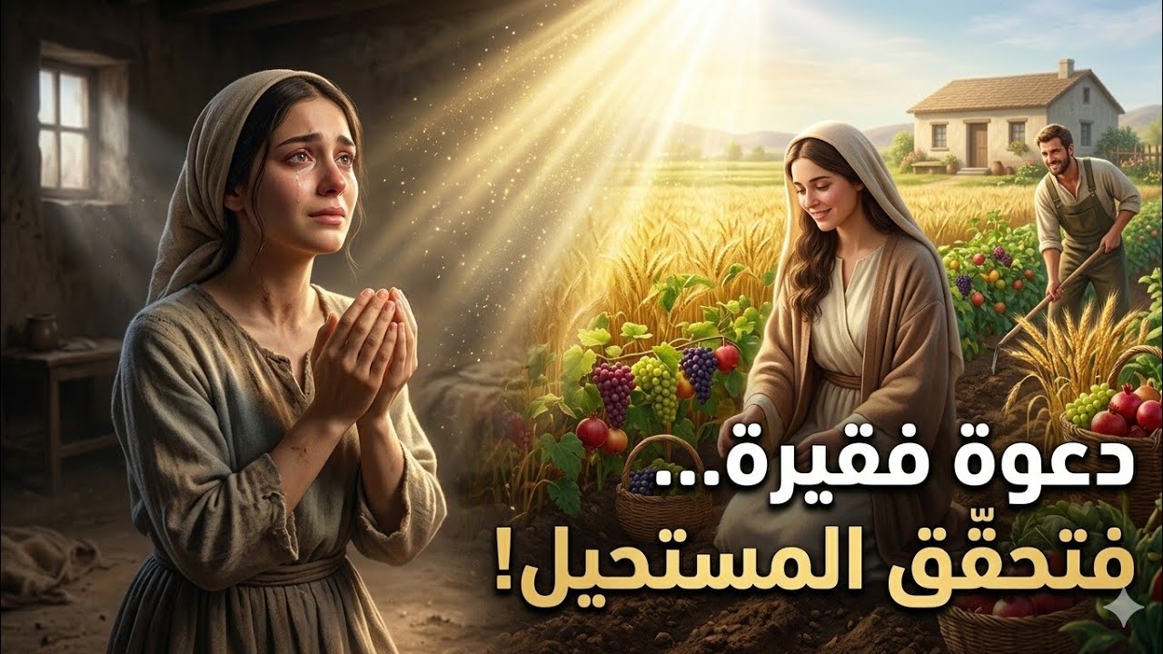 زوجة فقيرة تدعو… فتحقق المستحيل لأرض زوجها