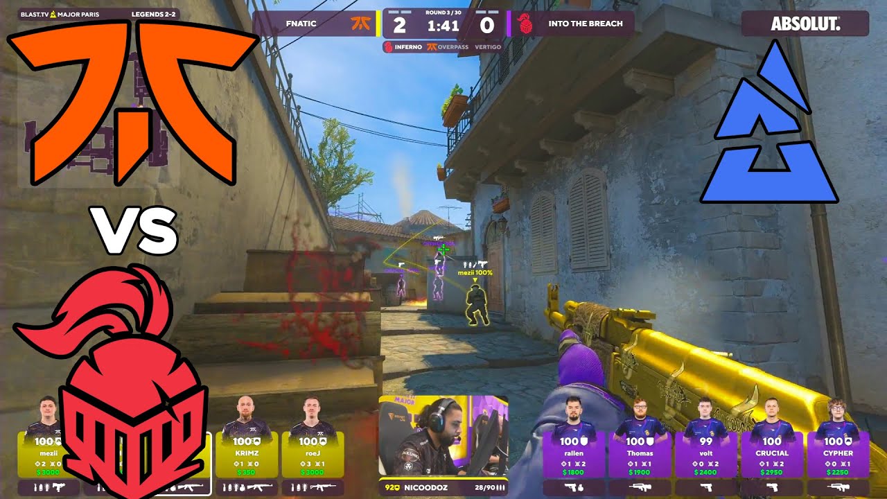 LOSER GOES HOME! - Fnatic vs Into The Breach - HIGHLIGHTS - Blast Paris Major 2023 (CS:GO)