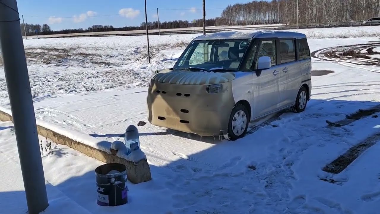Часть 5 Suzuki Solio 2020 рестайлинг 4WD. Попал в лютый снегопад, на летней резине. Сибирь, НСО.