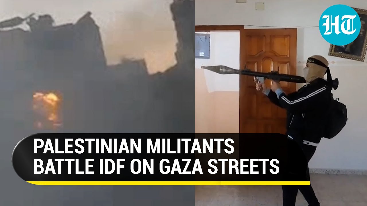 Gaza Militants Confront Israeli Tanks In Face-To-Face Combat | Watch IDF Vs Quds Brigades Battle