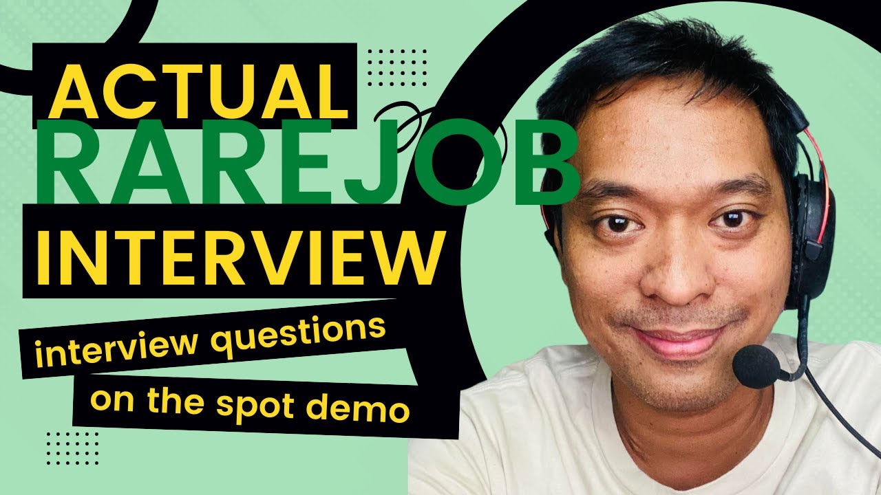 Rarejob Interview [Actual full-length interview with question and answer,  demo]