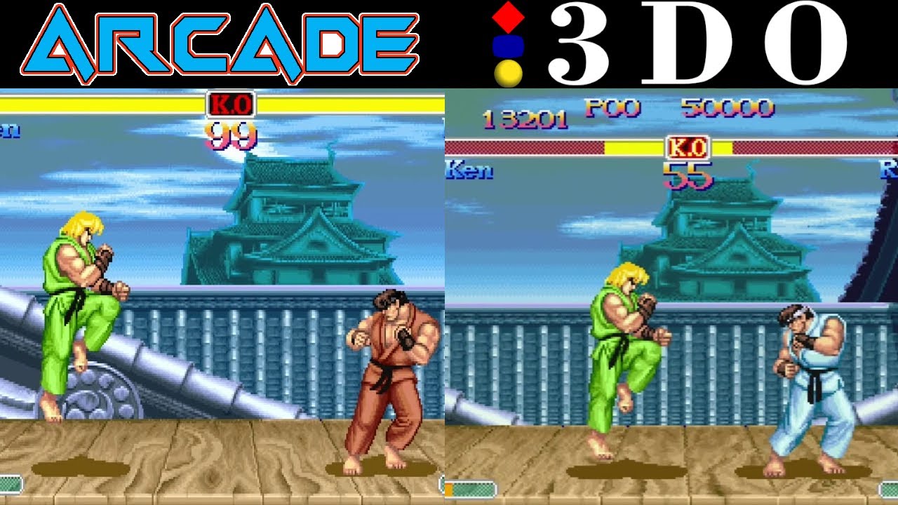 Все аркадные игры и игры 3DO в сравнении бок о бок