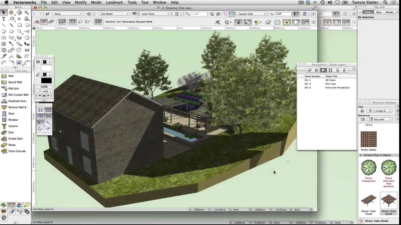 GSG - Vectorworks Landmark 2016 - 28 Sloping Sites