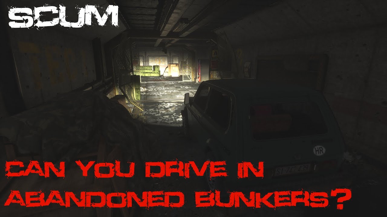 SCUM 0.9: Exploring Abandoned Bunkers by Car - Is it Possible?