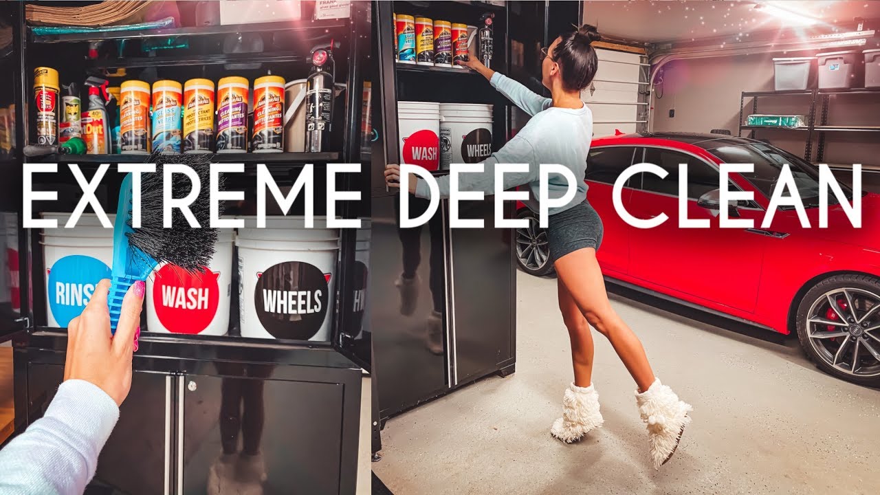 EXTREME garage storage & organization DEEP CLEAN with me