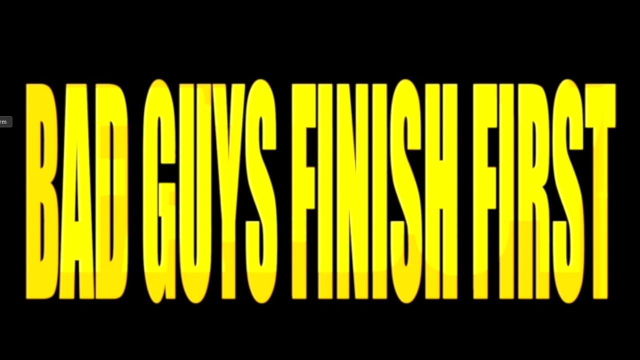BAD GUYS FINISH FIRST (Alexander Mafia ) [OFFICIAL VIDEO]